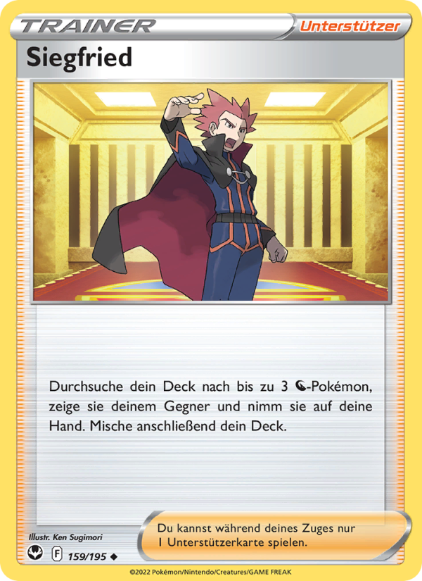 Siegfried 159 — Silver Tempest (German Pokémon TCG card)