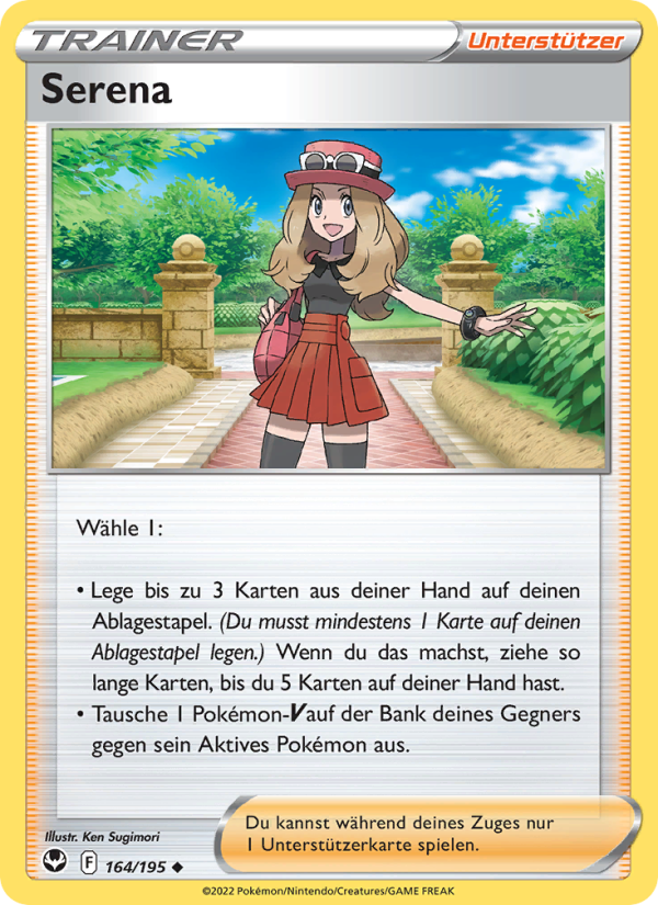 Serena 164 — Silver Tempest (German Pokémon TCG card)