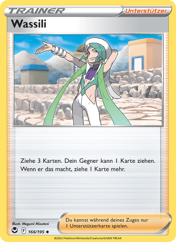Wassili 166 — Silver Tempest (German Pokémon TCG card)