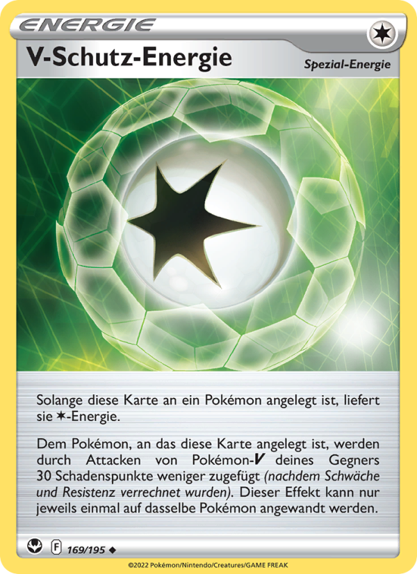 V-Schutz-Energie 169 — Silver Tempest (German Pokémon TCG card)
