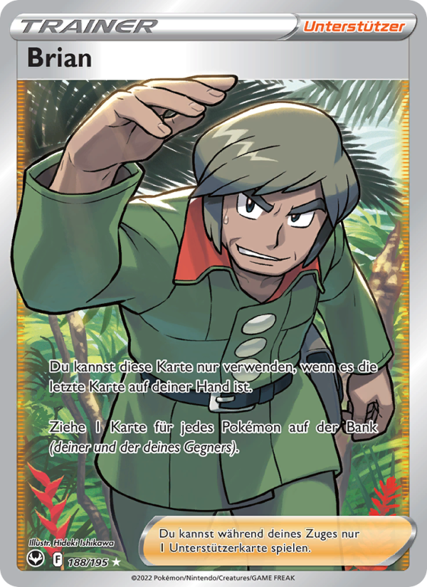Brian 188 — Silver Tempest (German Pokémon TCG card)
