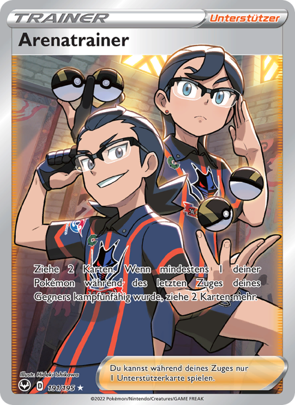 Arenatrainer 191 — Silver Tempest (German Pokémon TCG card)