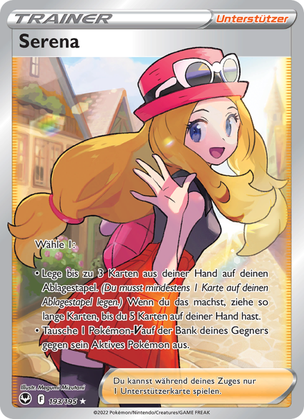 Serena 193 — Silver Tempest (German Pokémon TCG card)