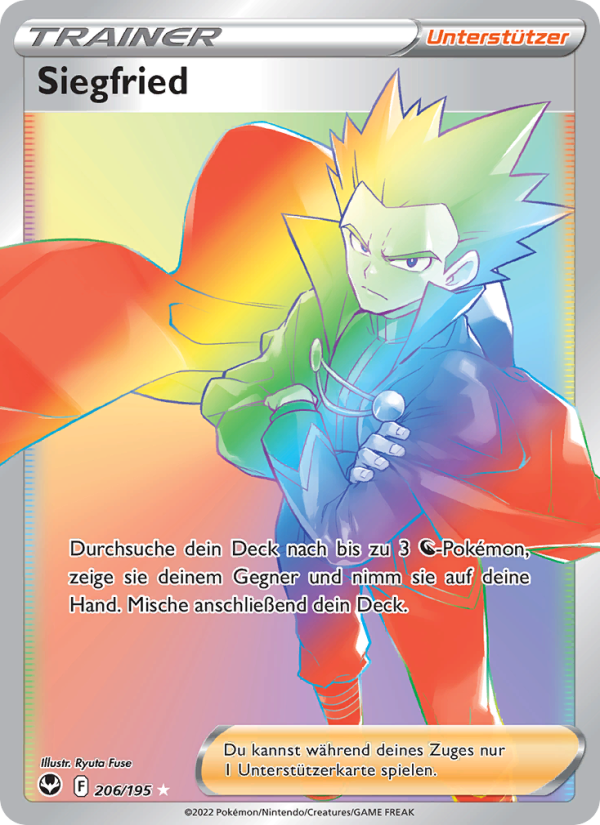 Siegfried 206 — Silver Tempest (German Pokémon TCG card)