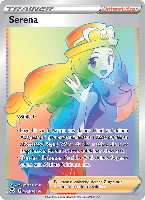 Serena 207 — Silver Tempest (German Pokémon TCG card)