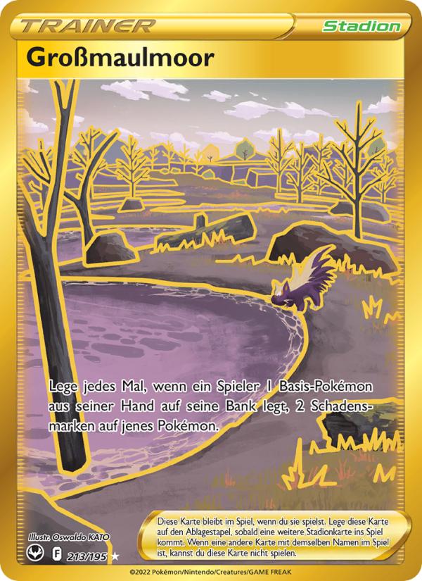 Großmaulmoor 213 — Silver Tempest (German Pokémon TCG card)