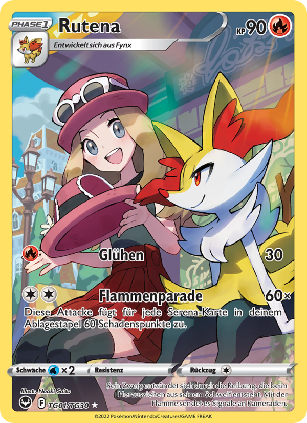 Rutena TG01 — Silver Tempest (German Pokémon TCG card)