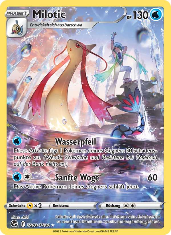 Milotic TG02 — Silver Tempest (German Pokémon TCG card)