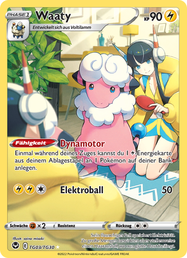 Waaty TG03 — Silver Tempest (German Pokémon TCG card)