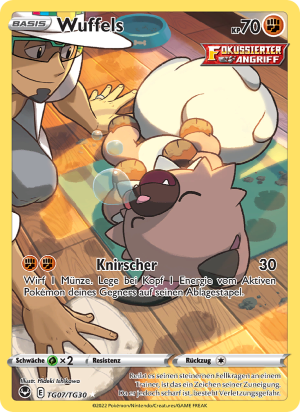 Wuffels TG07 — Silver Tempest (German Pokémon TCG card)