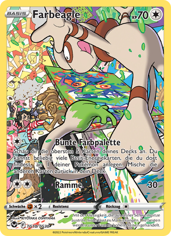 Farbeagle TG10 — Silver Tempest (German Pokémon TCG card)