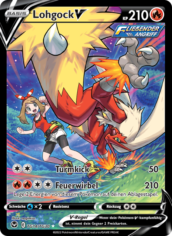 Lohgock V TG14 — Silver Tempest (German Pokémon TCG card)