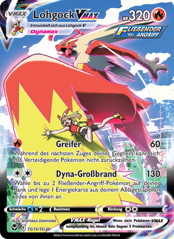 Lohgock VMAX TG15 — Silver Tempest (German Pokémon TCG card)