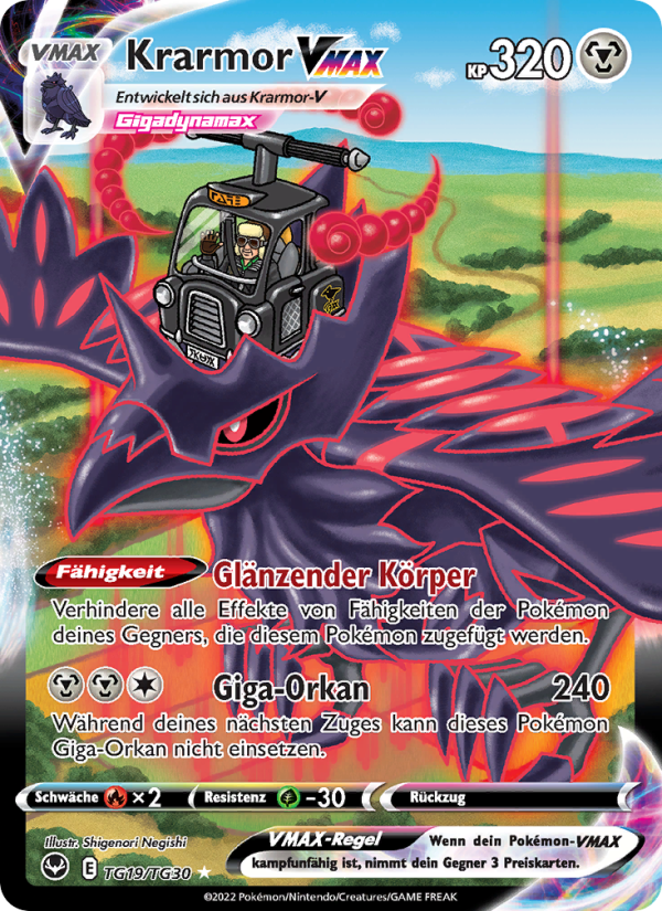 Krarmor VMAX TG19 — Silver Tempest (German Pokémon TCG card)