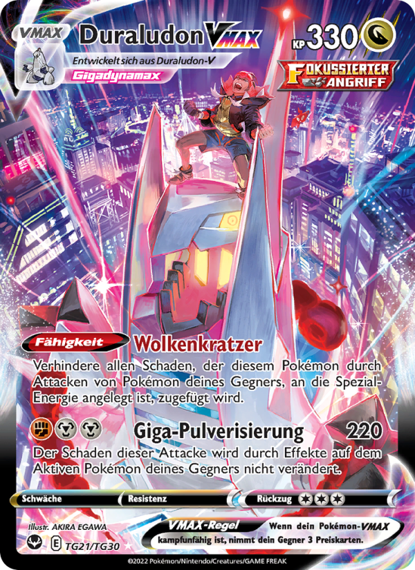 Duraludon VMAX TG21 — Silver Tempest (German Pokémon TCG card)