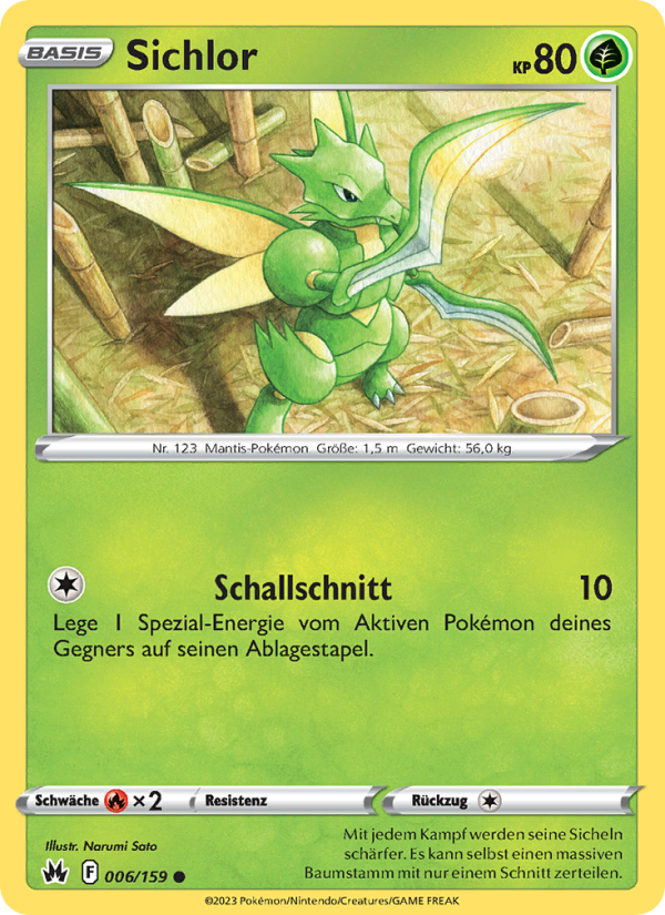 Sichlor 006 — Zenit der Könige (German Pokémon TCG card)