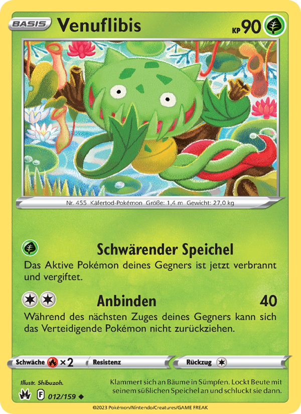 Venuflibis 012 — Zenit der Könige (German Pokémon TCG card)