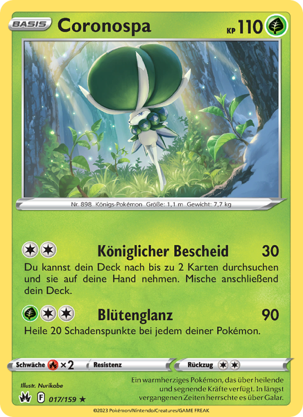 Coronospa 017 — Zenit der Könige (German Pokémon TCG card)