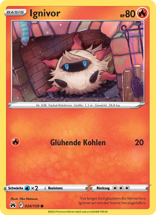 Ignivor 024 — Zenit der Könige (German Pokémon TCG card)