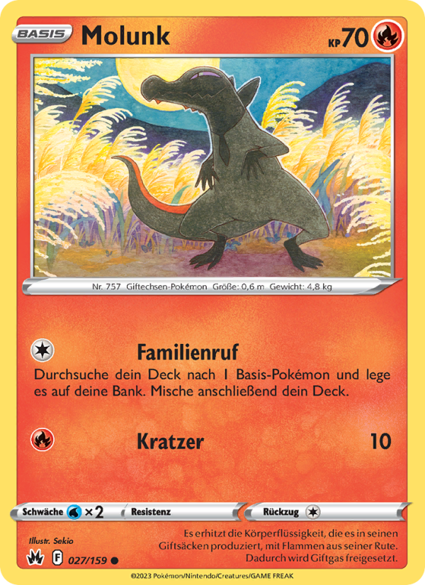 Molunk 027 — Zenit der Könige (German Pokémon TCG card)