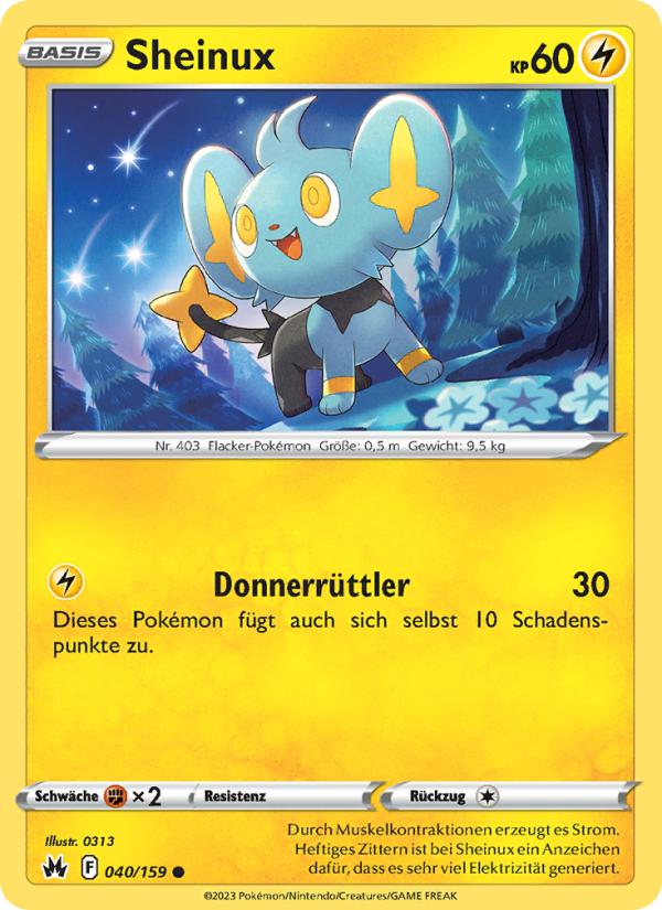 Sheinux 040 — Zenit der Könige (German Pokémon TCG card)