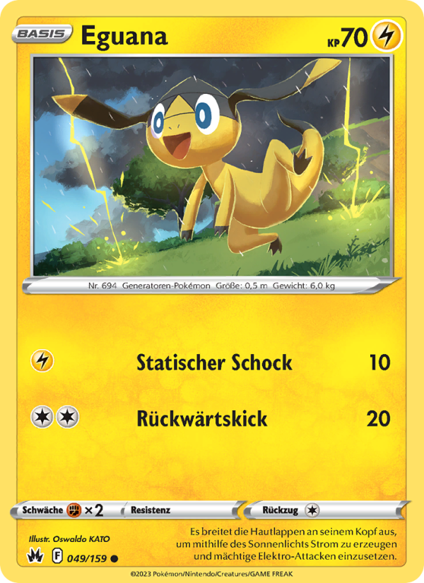 Eguana 049 — Zenit der Könige (German Pokémon TCG card)