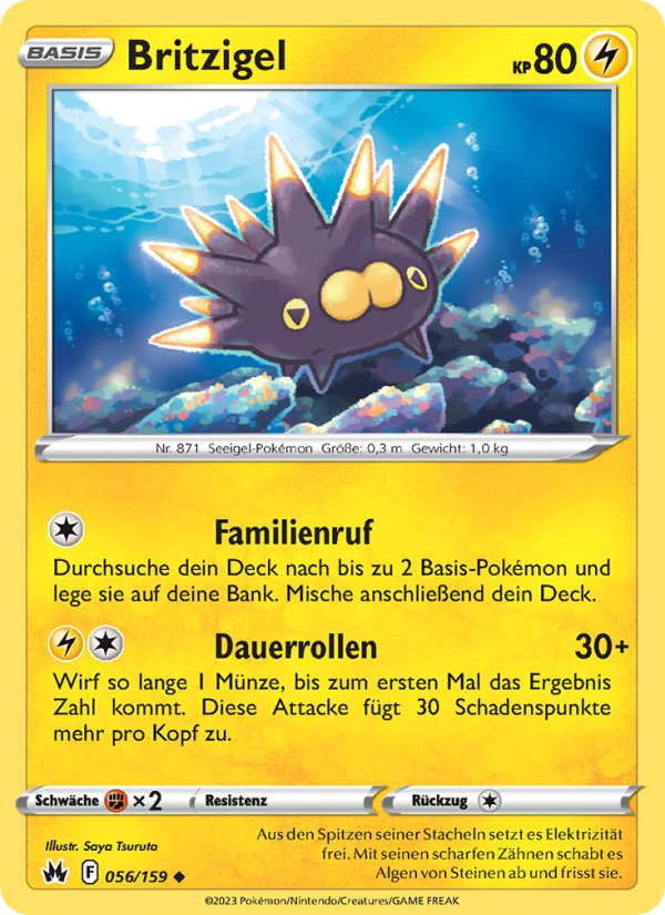 Britzigel 056 — Zenit der Könige (German Pokémon TCG card)