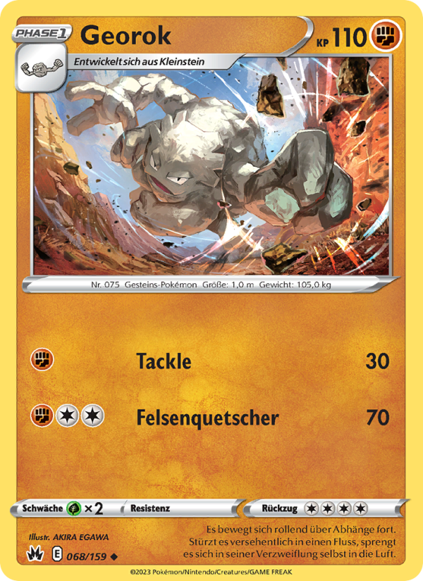 Georok 068 — Zenit der Könige (German Pokémon TCG card)