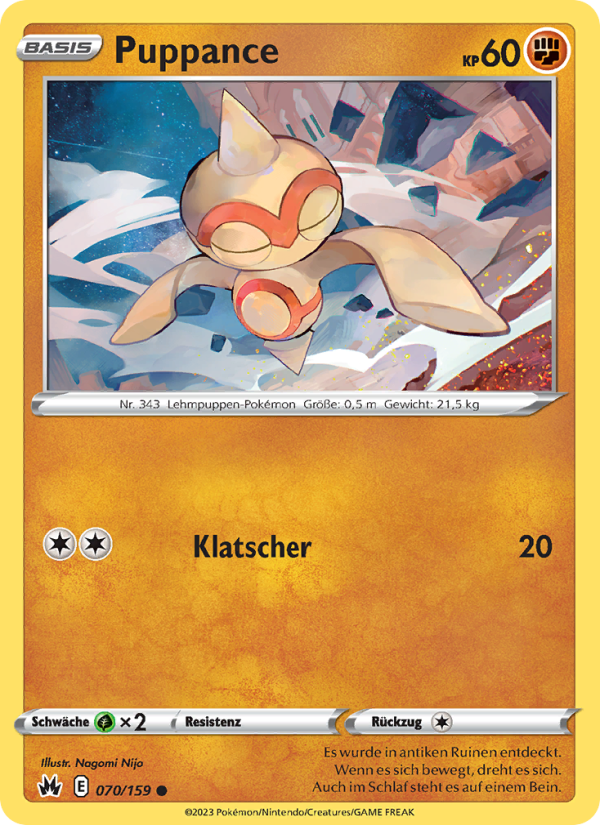 Puppance 070 — Zenit der Könige (German Pokémon TCG card)