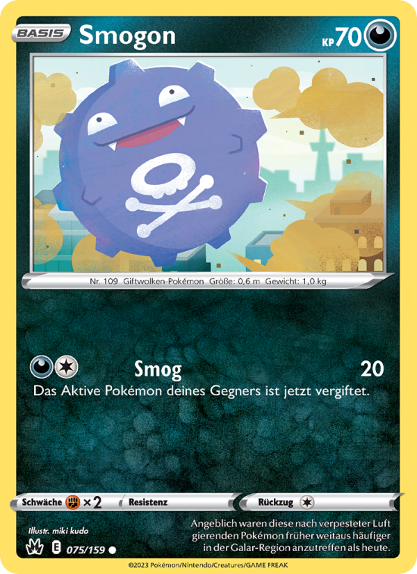 Smogon 075 — Zenit der Könige (German Pokémon TCG card)