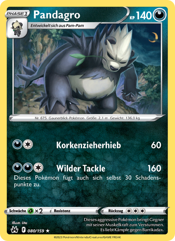 Pandagro 080 — Zenit der Könige (German Pokémon TCG card)