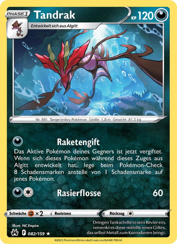 Tandrak 082 — Zenit der Könige (German Pokémon TCG card)