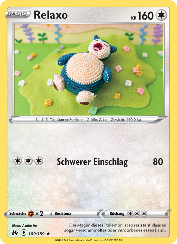 Relaxo 109 — Zenit der Könige (German Pokémon TCG card)