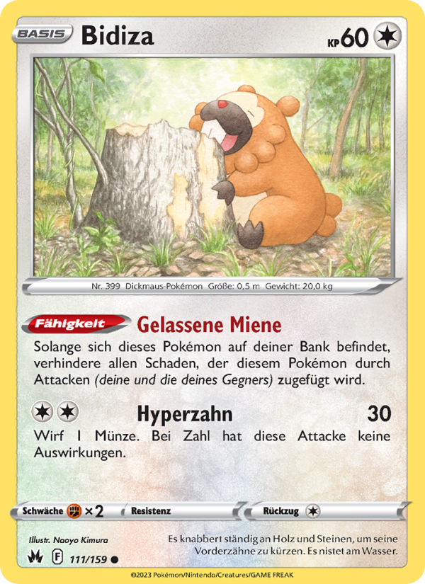 Bidiza 111 — Zenit der Könige (German Pokémon TCG card)
