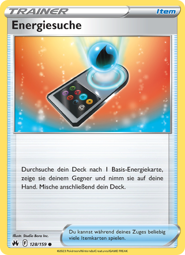 Energiesuche 128 — Zenit der Könige (German Pokémon TCG card)