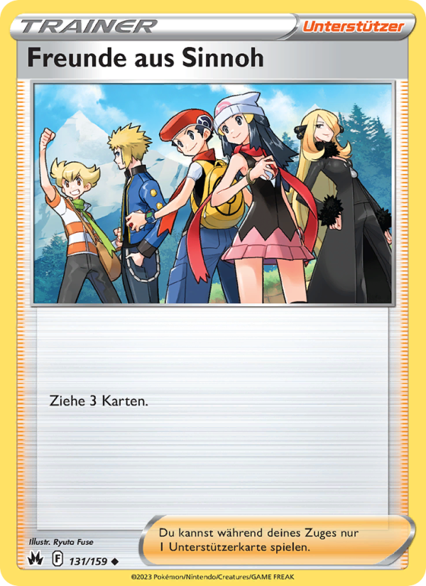 Freunde aus Sinnoh 131 — Zenit der Könige (German Pokémon TCG card)