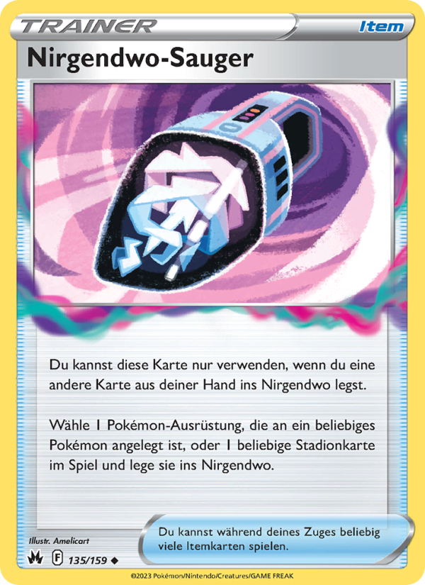 Nirgendwo-Sauger 135 — Zenit der Könige (German Pokémon TCG card)
