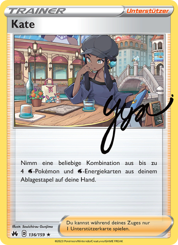 Kate 136 — Zenit der Könige (German Pokémon TCG card)