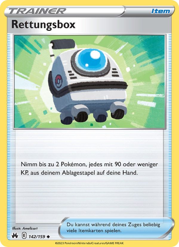 Rettungsbox 142 — Zenit der Könige (German Pokémon TCG card)