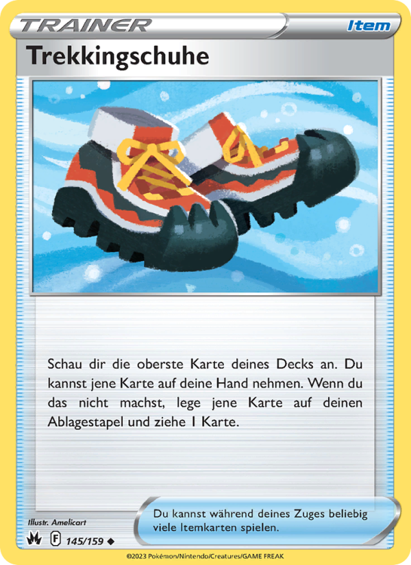Trekkingschuhe 145 — Zenit der Könige (German Pokémon TCG card)