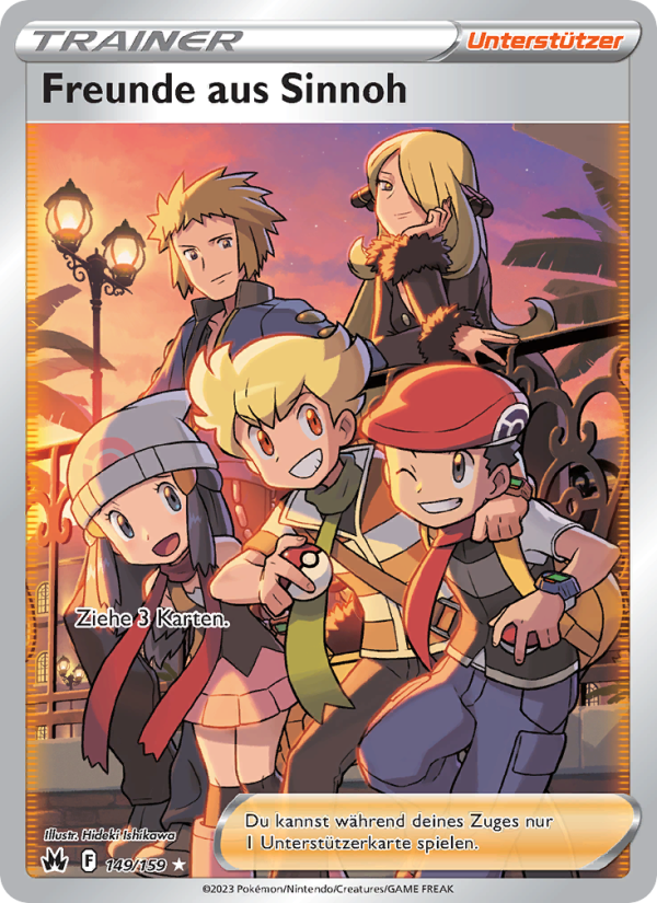 Freunde aus Sinnoh 149 — Zenit der Könige (German Pokémon TCG card)