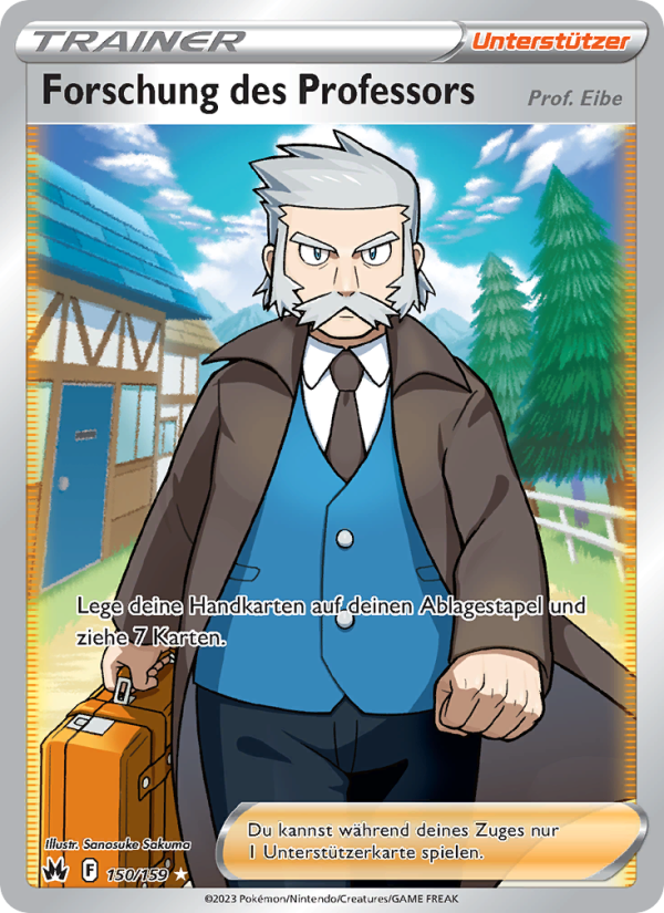 Forschung des Professors 150 — Zenit der Könige (German Pokémon TCG card)