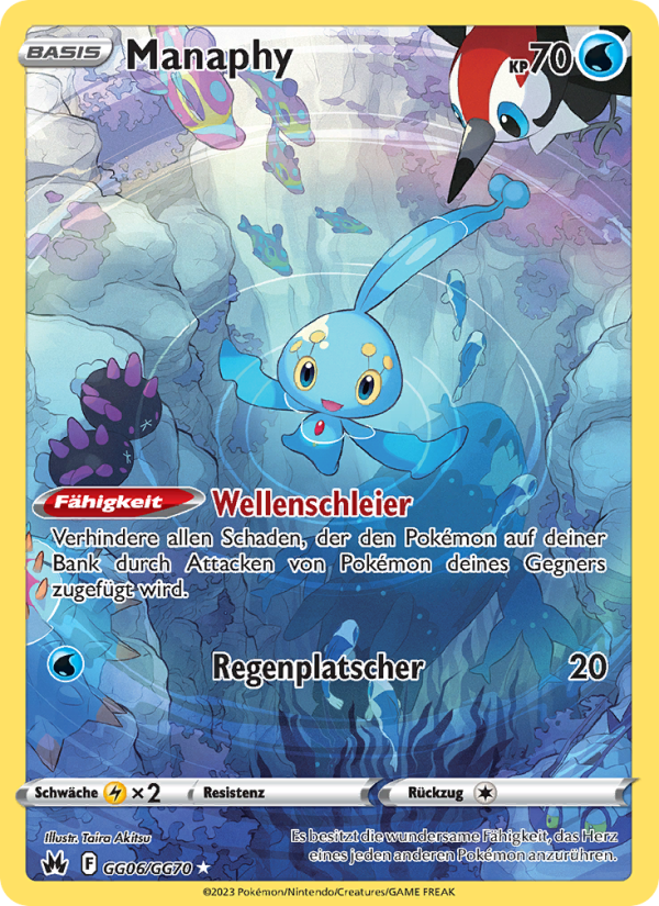 Manaphy GG06 — Zenit der Könige (German Pokémon TCG card)