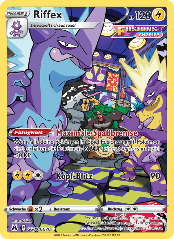 Riffex GG09 — Zenit der Könige (German Pokémon TCG card)