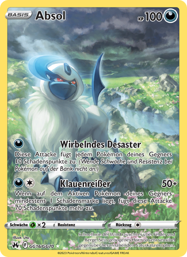 Absol GG16 — Zenit der Könige (German Pokémon TCG card)