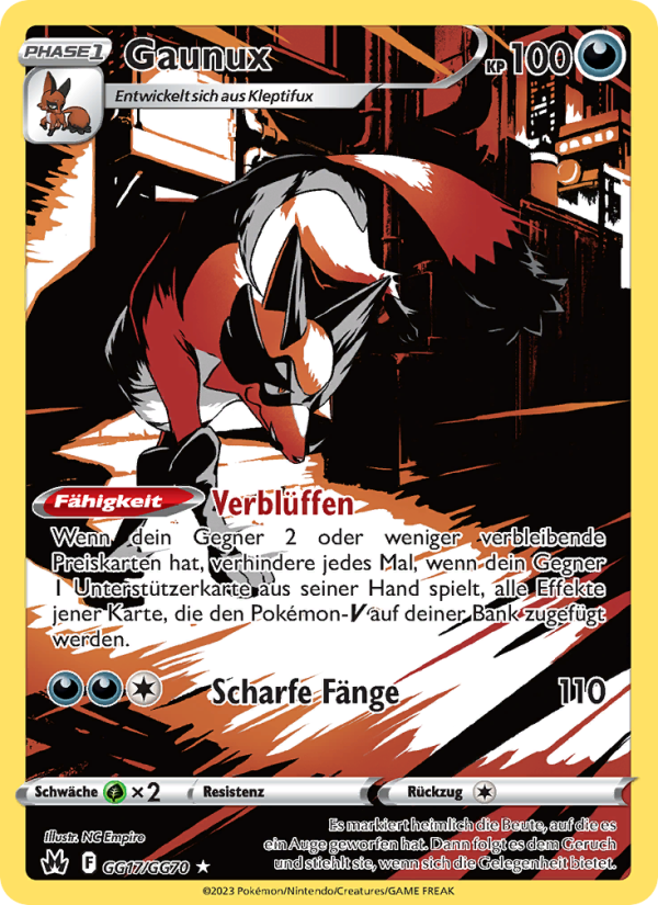 Gaunux GG17 — Zenit der Könige (German Pokémon TCG card)