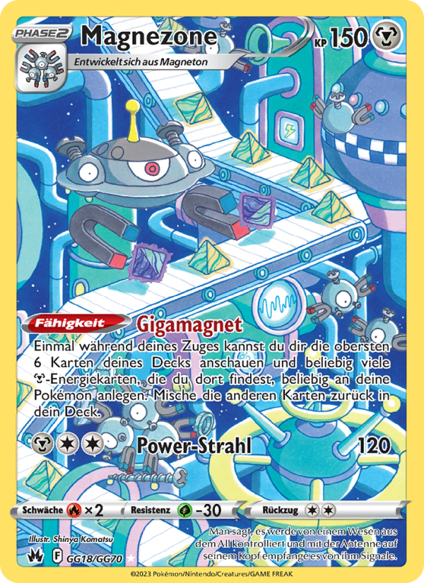 Magnezone GG18 — Zenit der Könige (German Pokémon TCG card)
