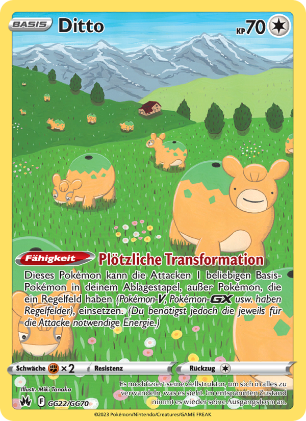 Ditto GG22 — Zenit der Könige (German Pokémon TCG card)