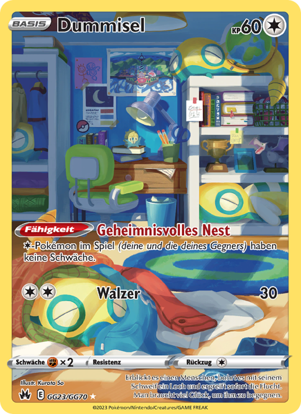 Dummisel GG23 — Zenit der Könige (German Pokémon TCG card)
