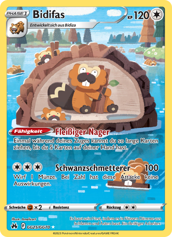 Bidifas GG25 — Zenit der Könige (German Pokémon TCG card)